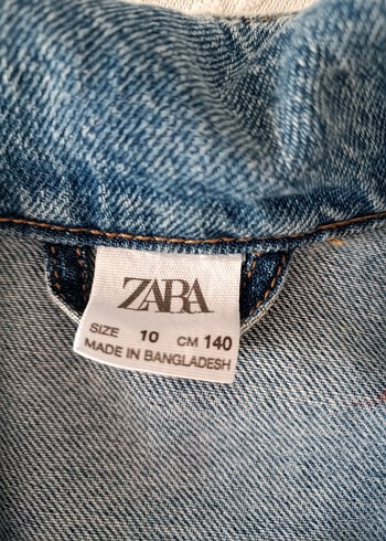 Düğmeli Mavi erkek çocuk Denim Ceket - Görsel 3