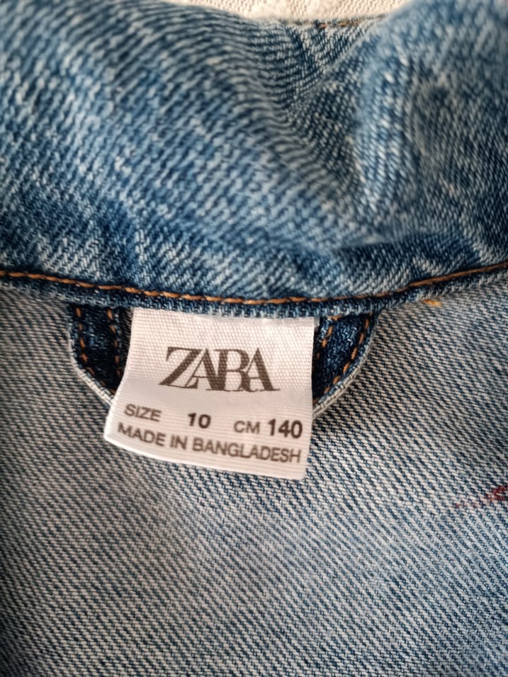 Düğmeli Mavi erkek çocuk Denim Ceket - Görsel 3