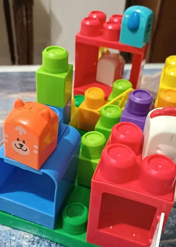 Beden Renk Renkli Lego Blok Seti çiftlik hayvanlari