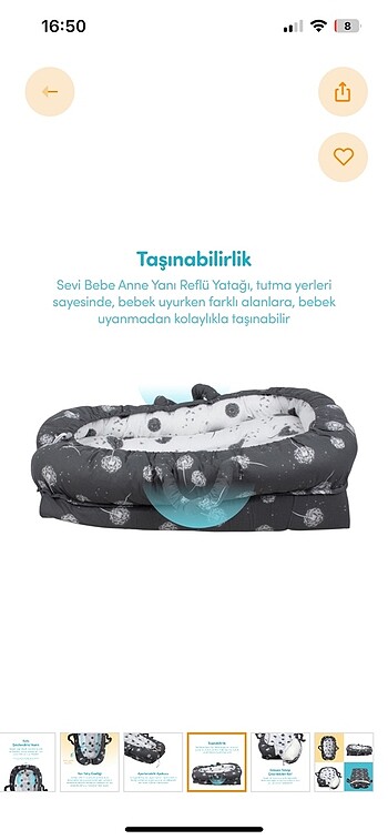 Beden gri Renk Babynest