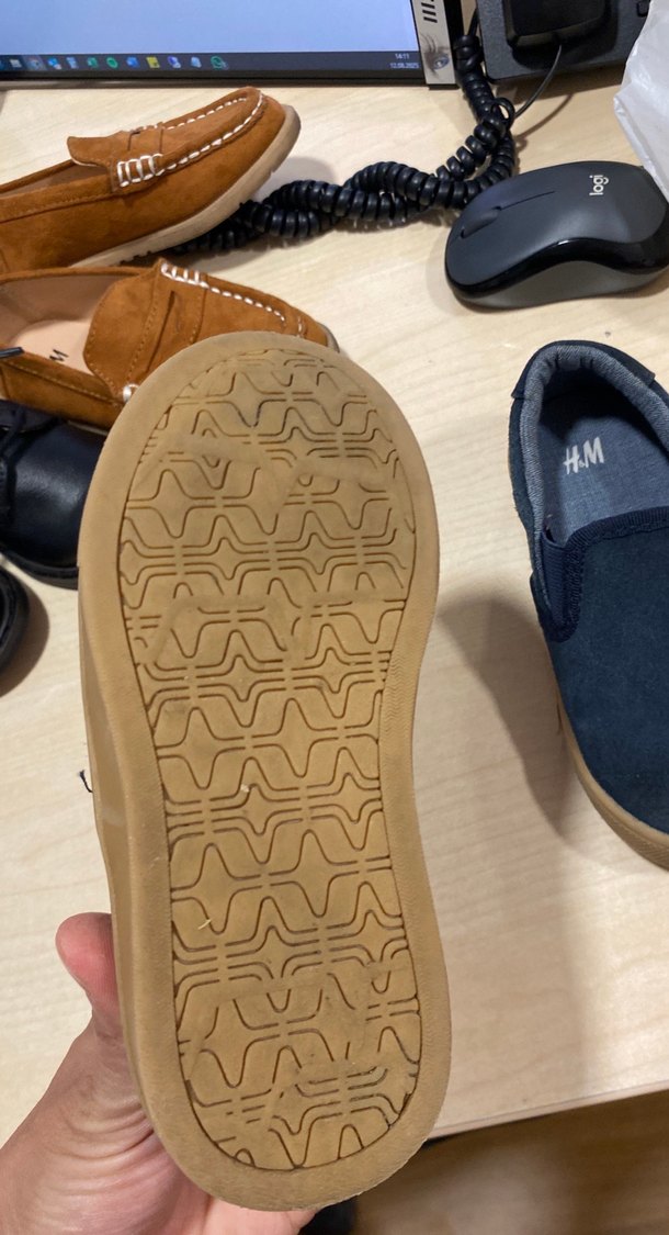 Erkek Çocuk Mavi Cırtlı Loafer Ayakkabı - Görsel 3