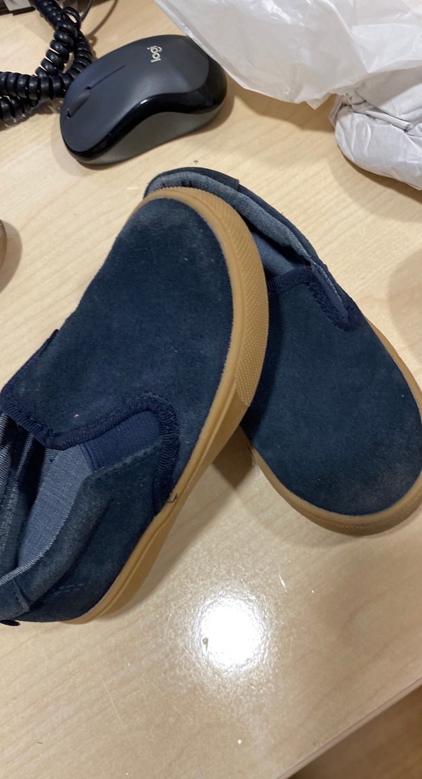 Erkek Çocuk Mavi Cırtlı Loafer Ayakkabı - Görsel 4