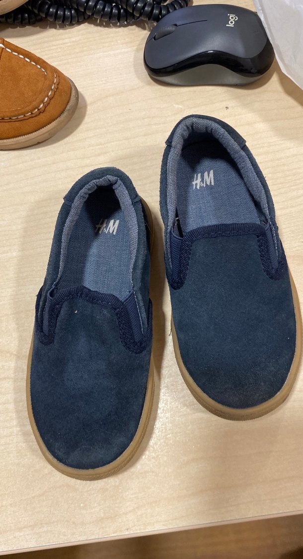 Erkek Çocuk Mavi Cırtlı Loafer Ayakkabı - Görsel 5