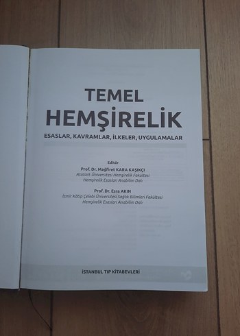 Temel Hemşirelik Esaslar Kitabı