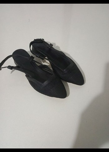 Siyah Yılan Desenli Bağcıklı Topuklu Ayakkabı - Görsel 2