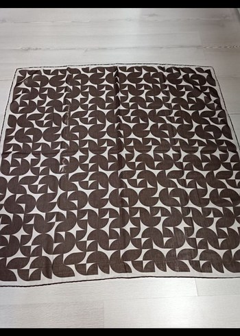 Koyu Mavi Vintage Fular - Görsel 2