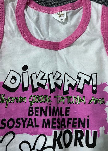 Pembe Baskılı Kolsuz Bebek Body - Görsel 3