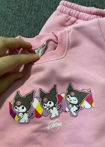 Pembe Kuromi Baskılı Kız Eşofman Takımı - Görsel 4