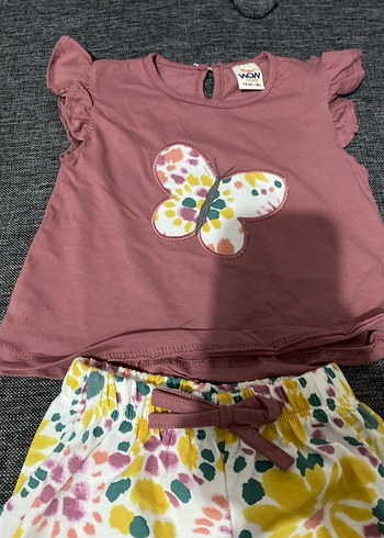 Kelebek Detaylı Kız Bebek Takımı - Görsel 4