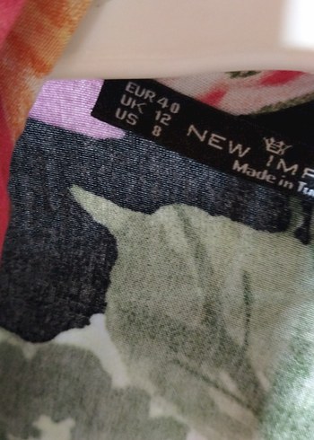 Çiçek Desenli Uzun gömlek Elbise - Görsel 2