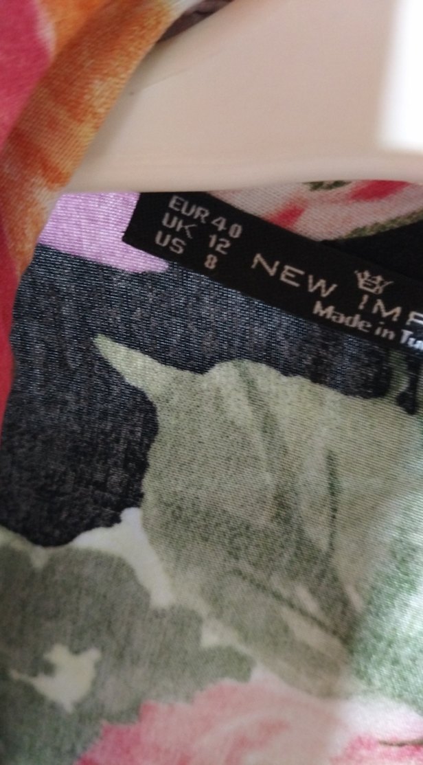 Çiçek Desenli Uzun gömlek Elbise - Görsel 2