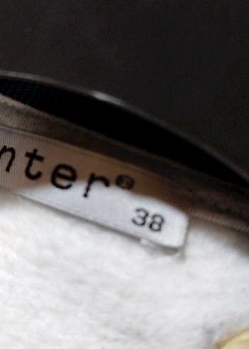 Düğmeli Gri Kadın kolej Ceket - Görsel 2