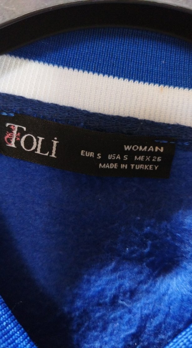 Mavi Düğmeli Kadın Streetwear Ceket - Görsel 2