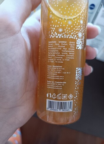 Beden Mara sunshine kiss diamond shimmer mist vücut ve saç simi