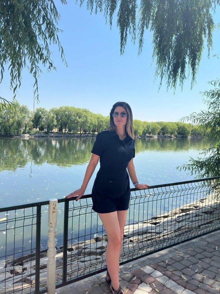 Lacivert Kısa  Tulum Yüksek Yaka - Görsel 2