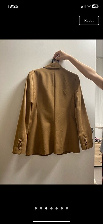 34 Beden camel Renk Vakko blazer