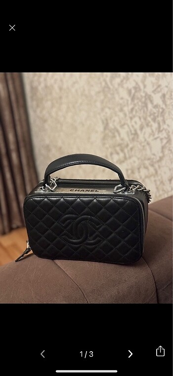  Beden Chanel siyah şık kol çantası