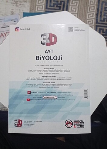 3D AYT BİYOLOJİ 