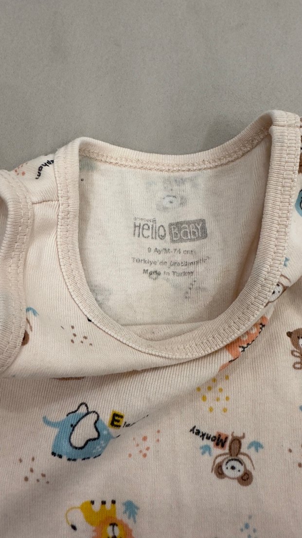 Erkek Bebek Kolsuz Body - Görsel 3