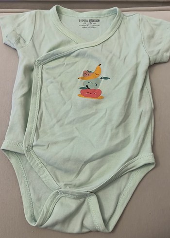 Yeşil Erkek Bebek Kısa Kollu Body - Görsel 2