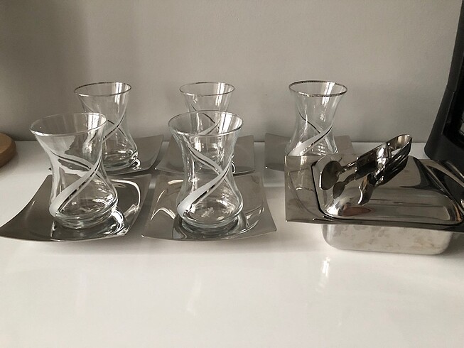 Çay bardağı&şekerlik