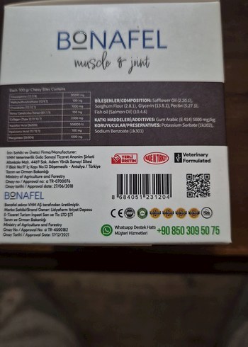 Bonafel Kolajen Destekli Glukozaminli Köpek Ödülü 100 gr - Görsel 3