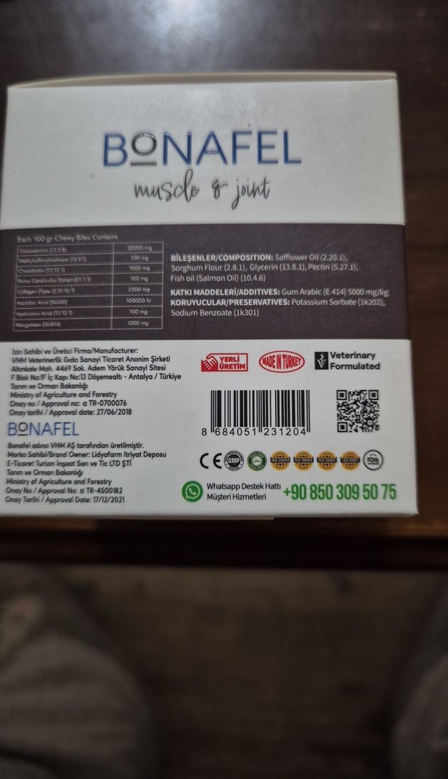 Bonafel Kolajen Destekli Glukozaminli Köpek Ödülü 100 gr - Görsel 3