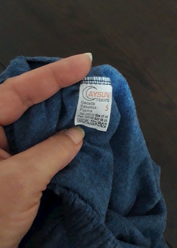 Erkek Mavi Rahat Kesim Pijama Takımı - Görsel 6