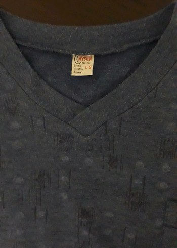 Erkek Mavi Rahat Kesim Pijama Takımı - Görsel 9