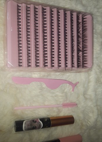 uzun süre kalıcı takma kirpik seti tint  hediyeli - Görsel 6