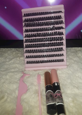 uzun süre kalıcı takma kirpik seti tint  hediyeli - Görsel 6