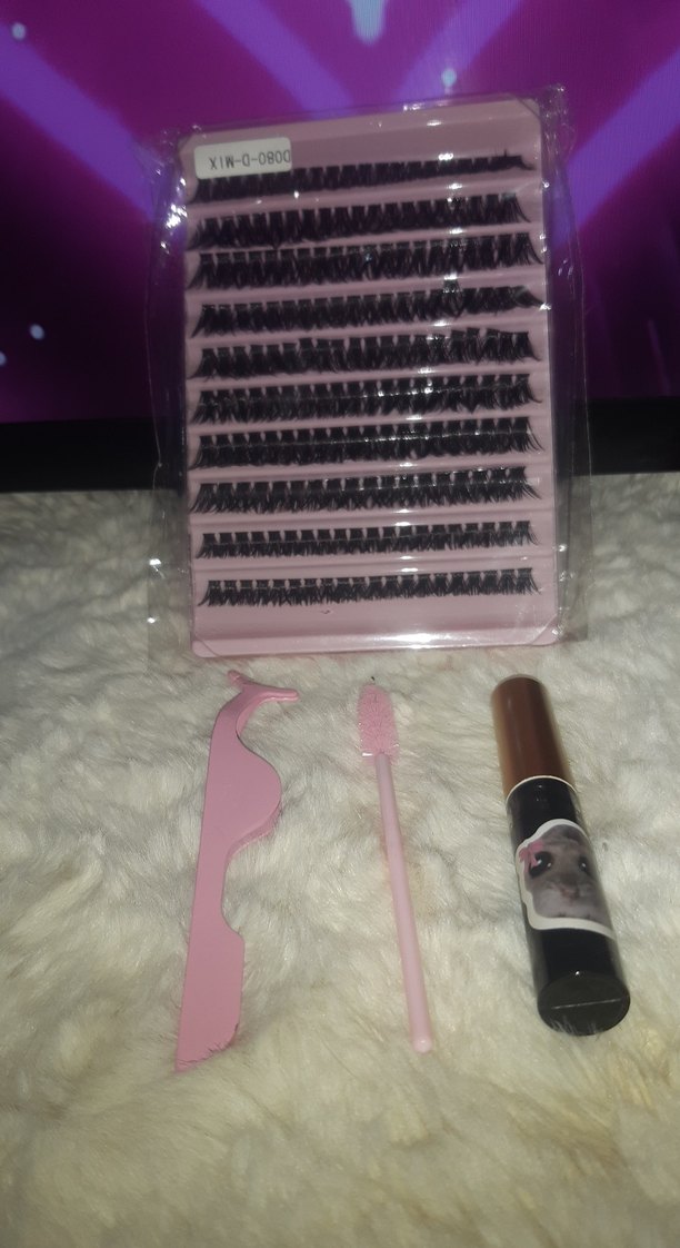 uzun süre kalıcı takma kirpik seti tint  hediyeli - Görsel 3
