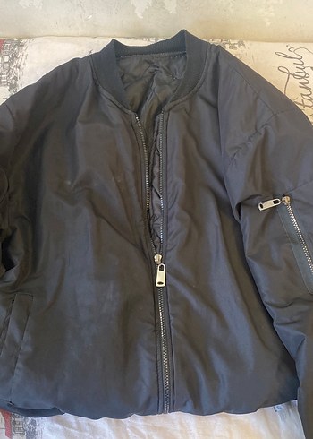 Bomber ceket siyah