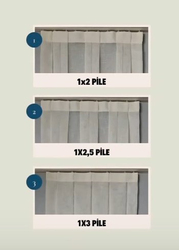 Gri Beyaz Modern KAPADOKYA TÜL PERDE YENİ TREND - Görsel 3