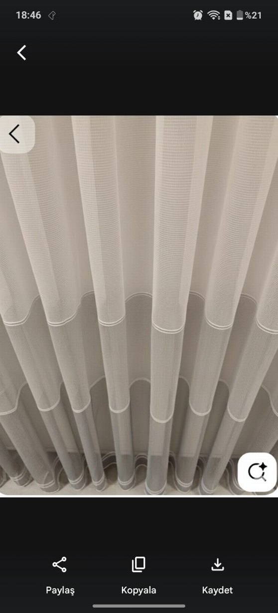 Gri Beyaz Modern KAPADOKYA TÜL PERDE YENİ TREND - Görsel 2