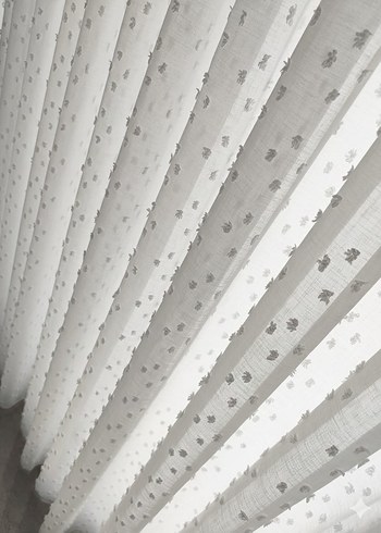 Bohem Bonponlu Tül perde - Görsel 2