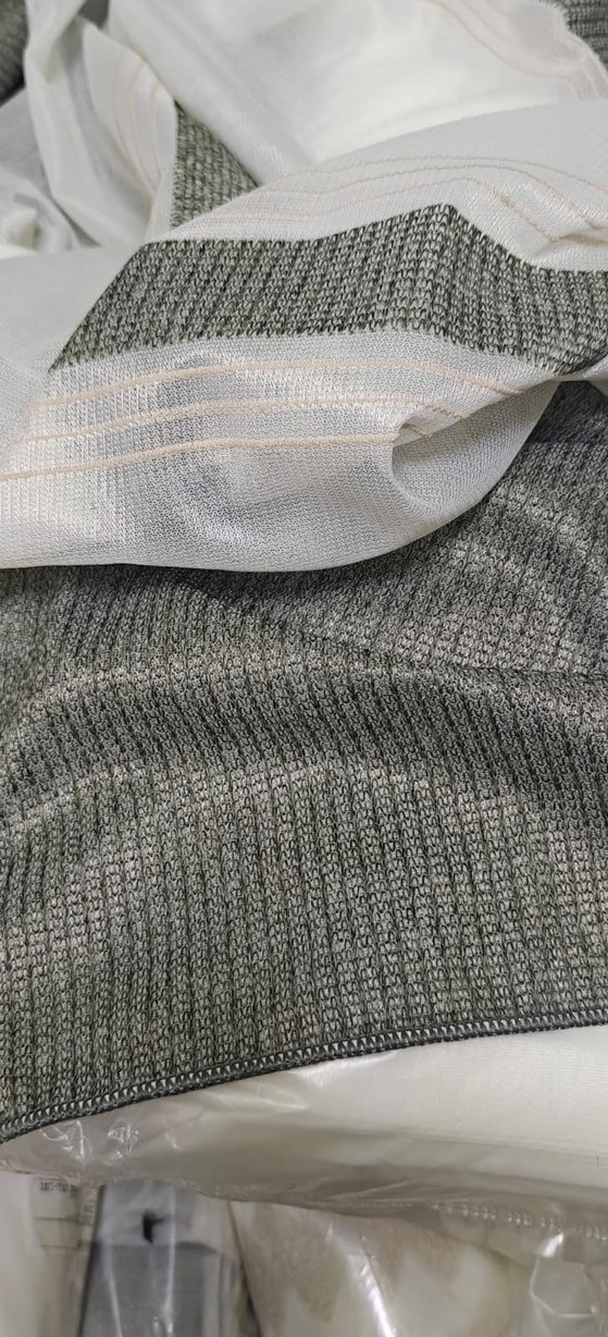 BRİLLANT MELİSA ORMAN YEŞİLİ BANTLI TÜL PERDE - Görsel 4