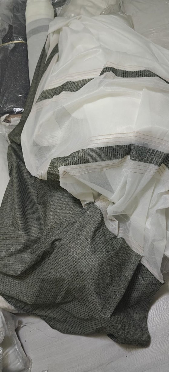 BRİLLANT MELİSA ORMAN YEŞİLİ BANTLI TÜL PERDE - Görsel 2