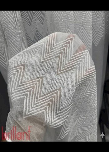 BİRİLLANT ZETA SERİSİ ÇİĞ BEYAZ TÜL PERDE - Görsel 2