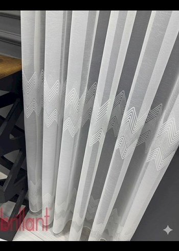 BİRİLLANT ZETA SERİSİ ÇİĞ BEYAZ TÜL PERDE - Görsel 4