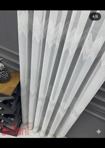 BİRİLLANT ZETA SERİSİ ÇİĞ BEYAZ TÜL PERDE - Görsel 3
