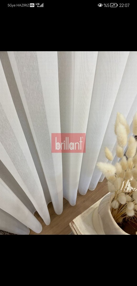 BİRİLLANT LÜKS BAMBU TÜL PERDE - Görsel 2