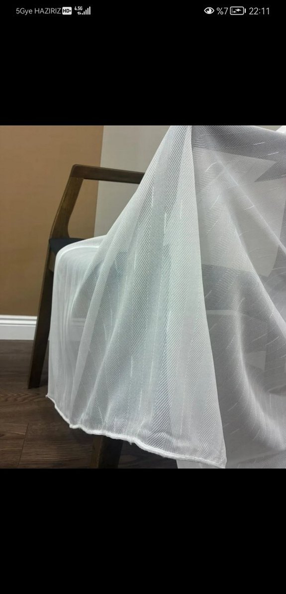 LÜKS BAMBU BALIK TÜL PERDE - Görsel 2