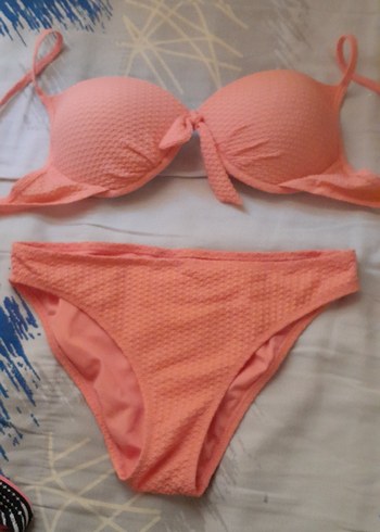 Pembe Strappy Kadın Bikini Takımı