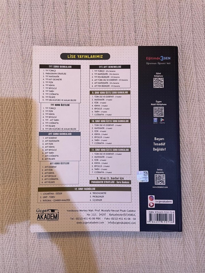 TYT Matematik Soru Bankası - Üçgen Akademi - Görsel 2