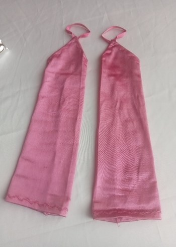 Pembe saten,likralı Kadın Eldivenleri - Görsel 5
