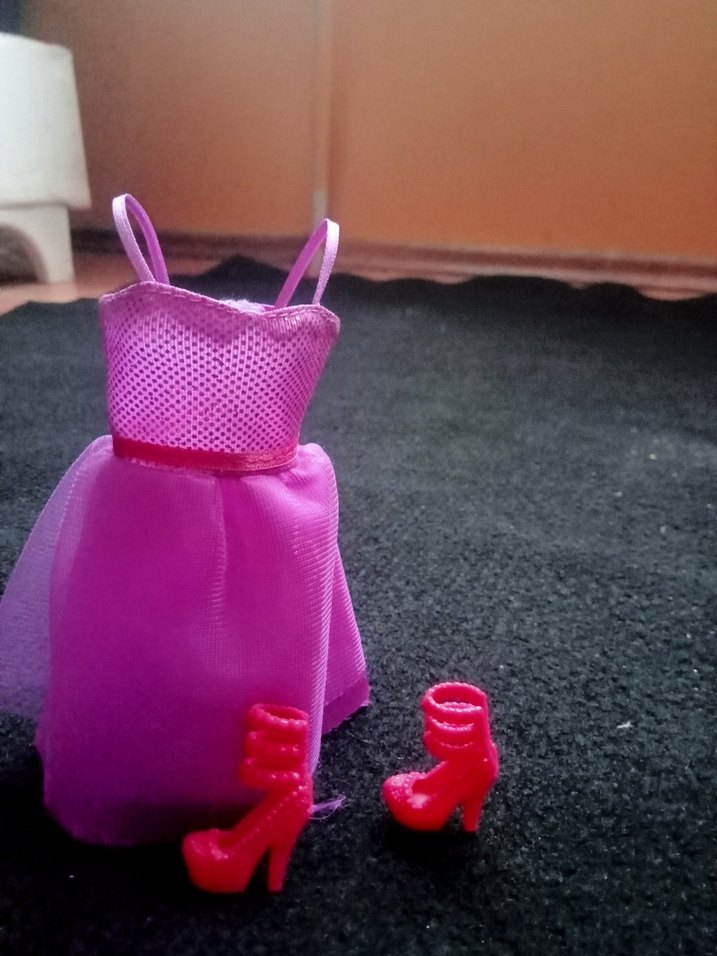 Pembe Bebek Elbisesi ve Ayakkabısı Seti - Görsel 4