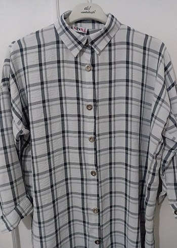 Kadın Ekose Desen Gömlek - Görsel 3