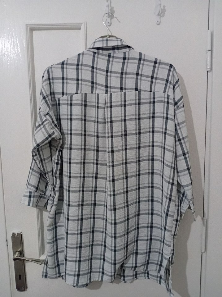 Kadın Ekose Desen Gömlek - Görsel 5