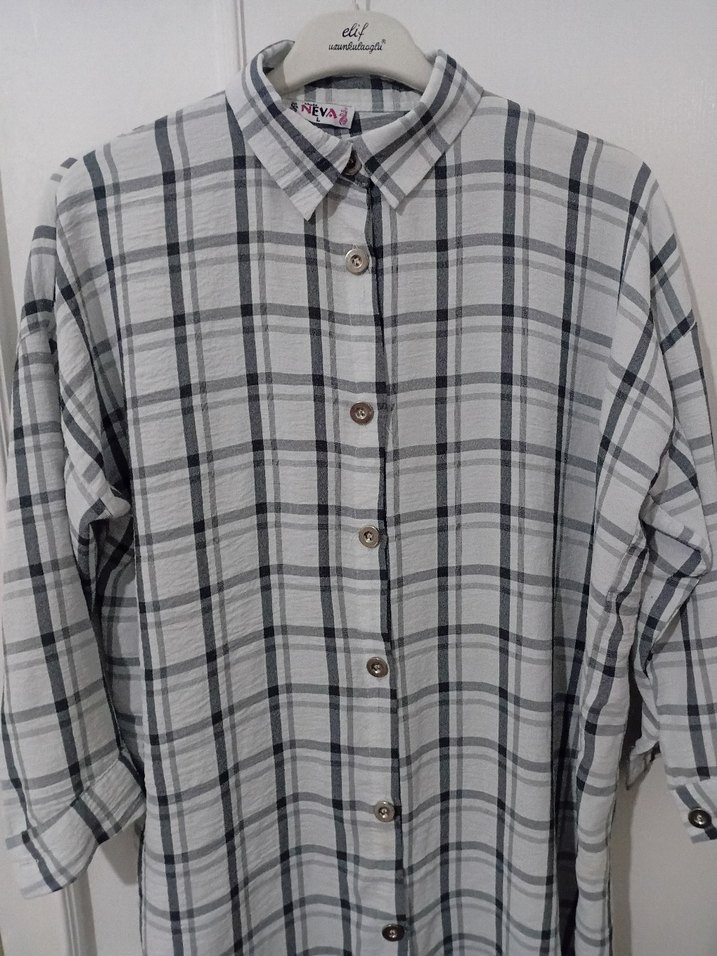 Kadın Ekose Desen Gömlek - Görsel 3